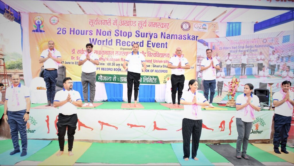 Non-Stop Group Performance of Surya Namaskar