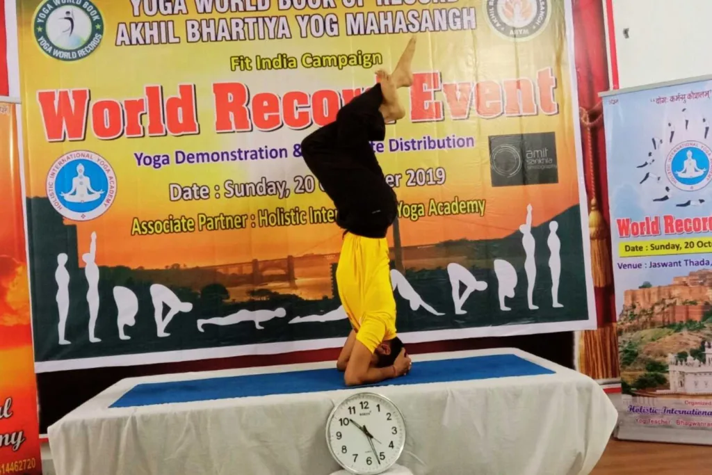 Longest Time To Hold Shirsh Garudasana