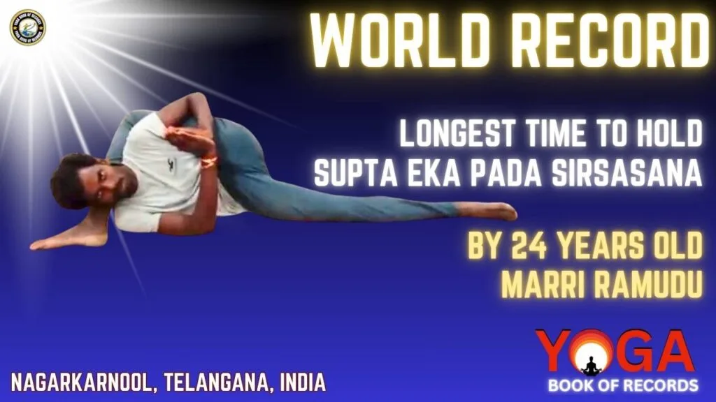 Longest Time To Hold Supta Eka Pada Sirsasana