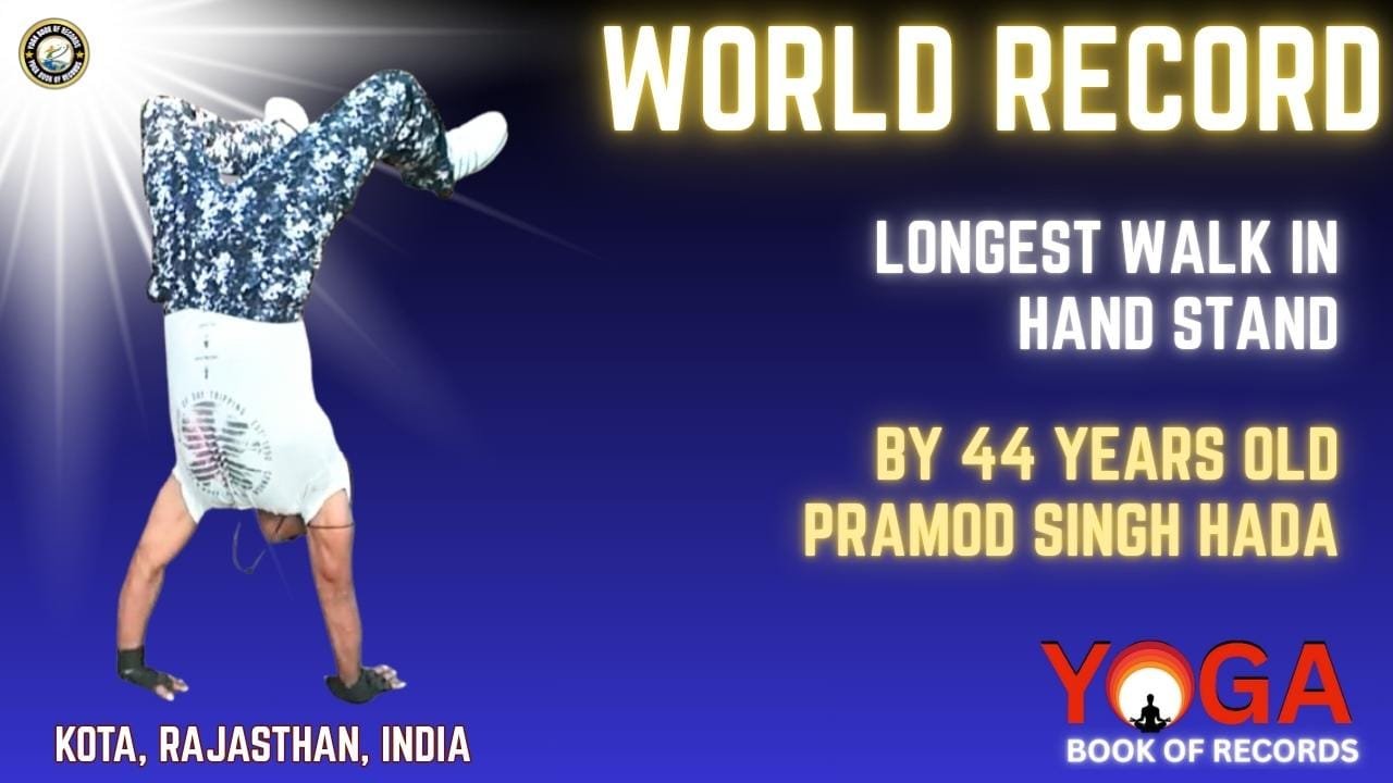 Most Handstand Walks in One Minute