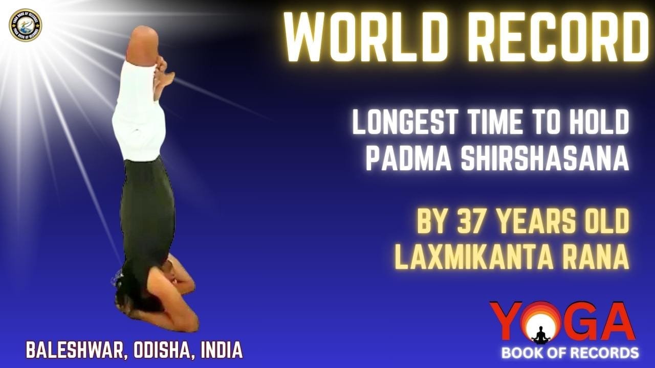Longest Time To Hold Padmashirshasana