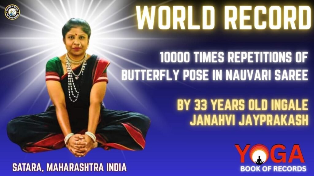 Maximum Butterfly Pose in Nauvari Saree