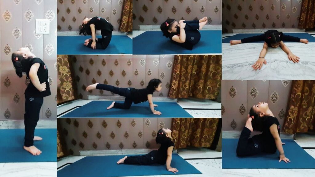 Most Yoga Poses Performed Performed by A Little Girl