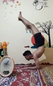 Lonegst Time to Hold Pincha Mayurasana