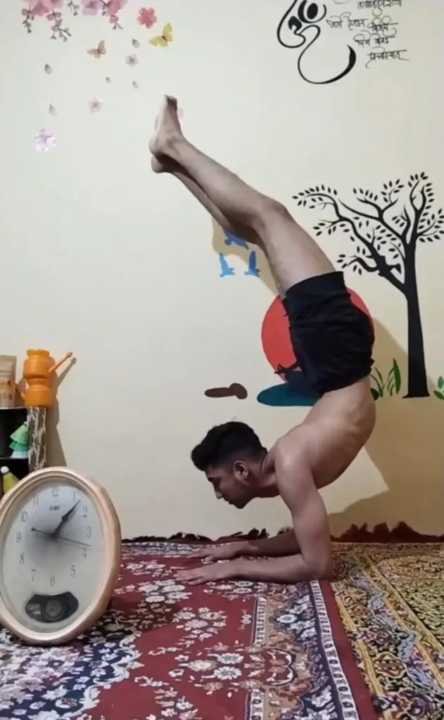 Lonegst Time to Hold Pincha Mayurasana