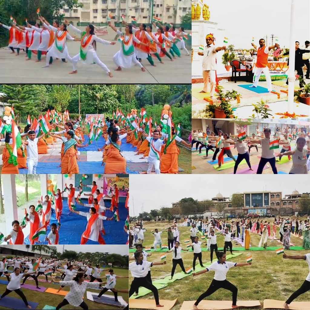 Largest number of people performing Veerbhadrasana