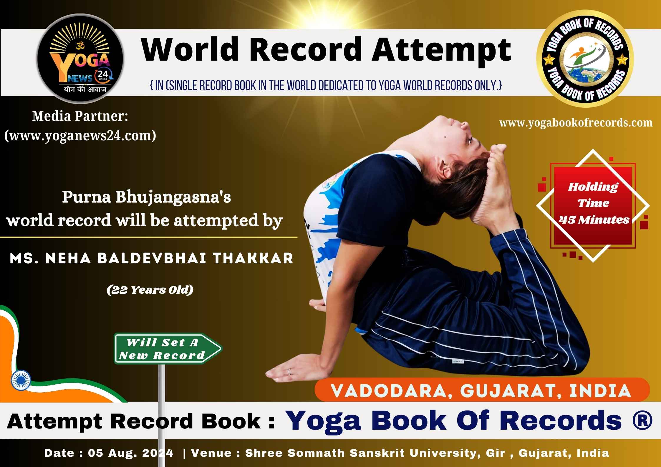 Procedure of Yoga World Record