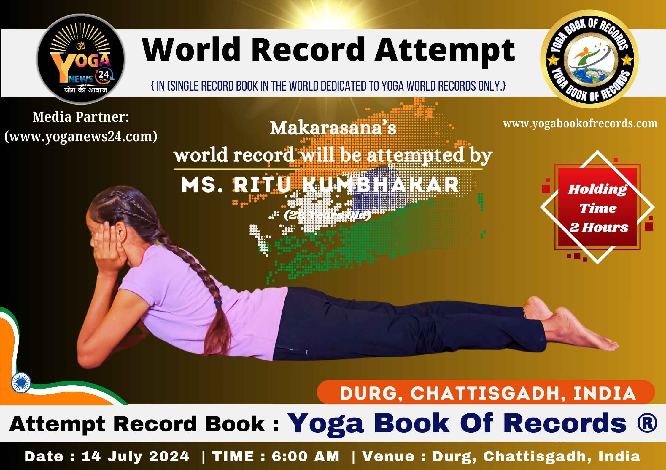 Procedure of Yoga World Record