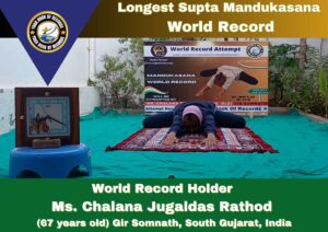 Longest Supta Mandukasana World Record