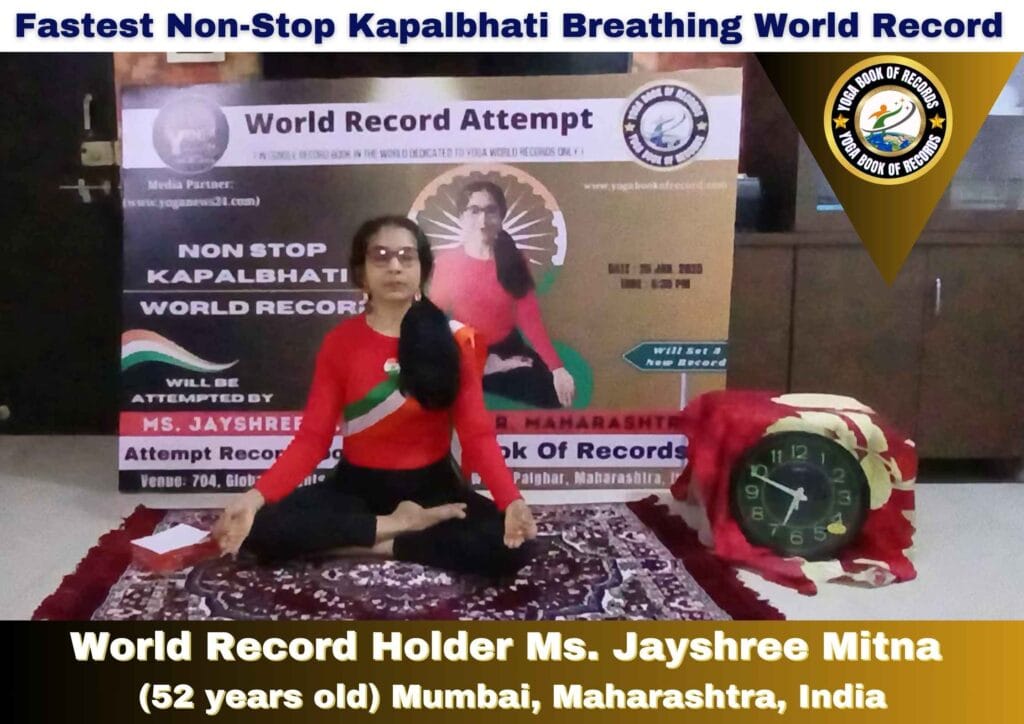 Fastest Non-Stop Kapalbhati Breathing World Record