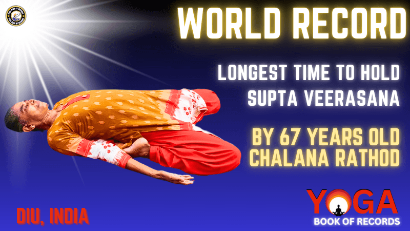 Longest Supta Virasana world record (Reclining Hero Pose)