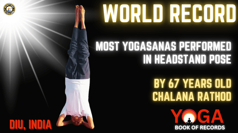 Most Yogasanas Performed In Headstand Pose
