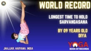 longest time to hold Sarvangasana
