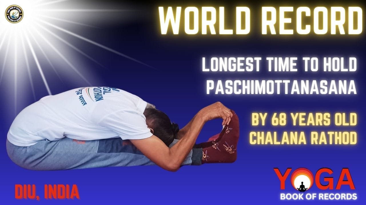 Longest Time to Hold Paschimottanasana Yoga World Record