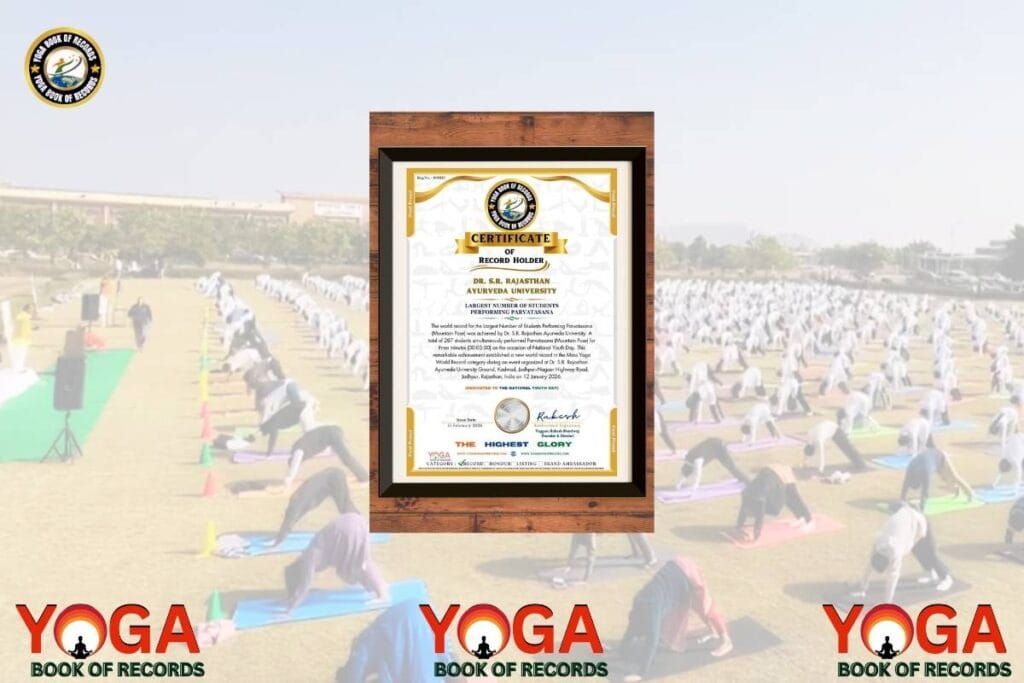 Largest Number of Students Performing Parvatasana (Mountain Pose) Yoga World Record