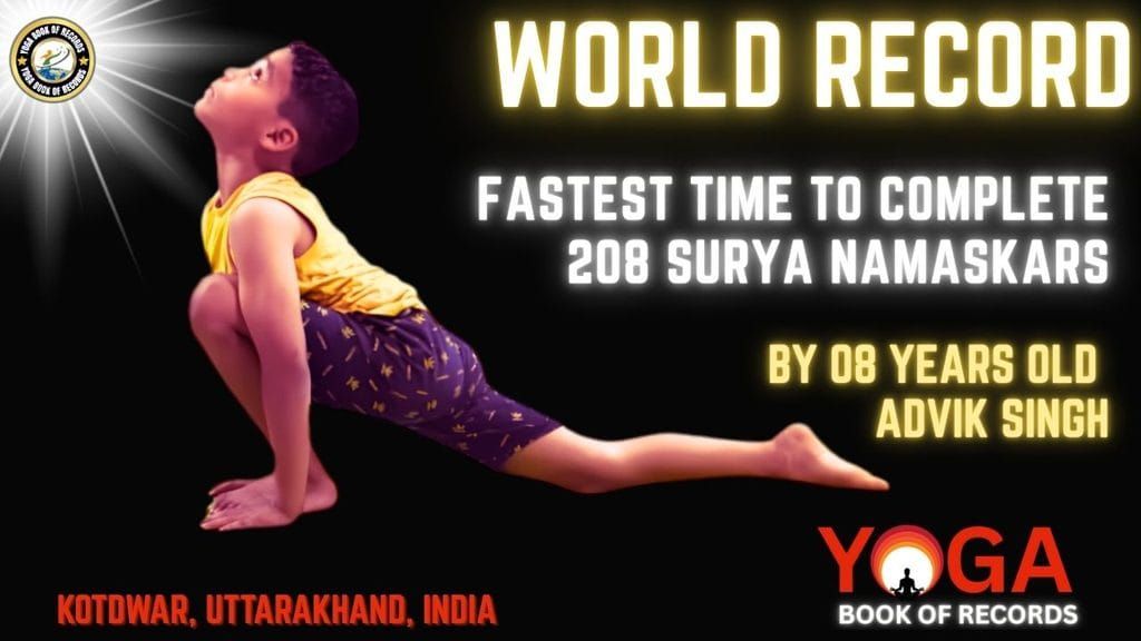 Fastest Time to Complete 208 Surya Namaskars