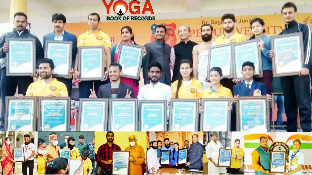 Solo Yoga World Record Performance by Yoga Book of Records